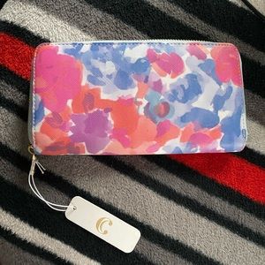 Charming Charlie Watercolor Wallet